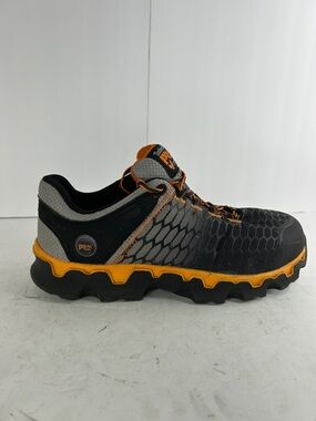Timberland PRO Black and Orange Men's Athletic Work Shoe - Honeycomb Upper